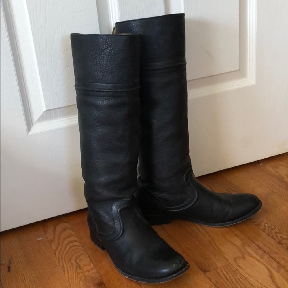 Frye Black Leather Boots